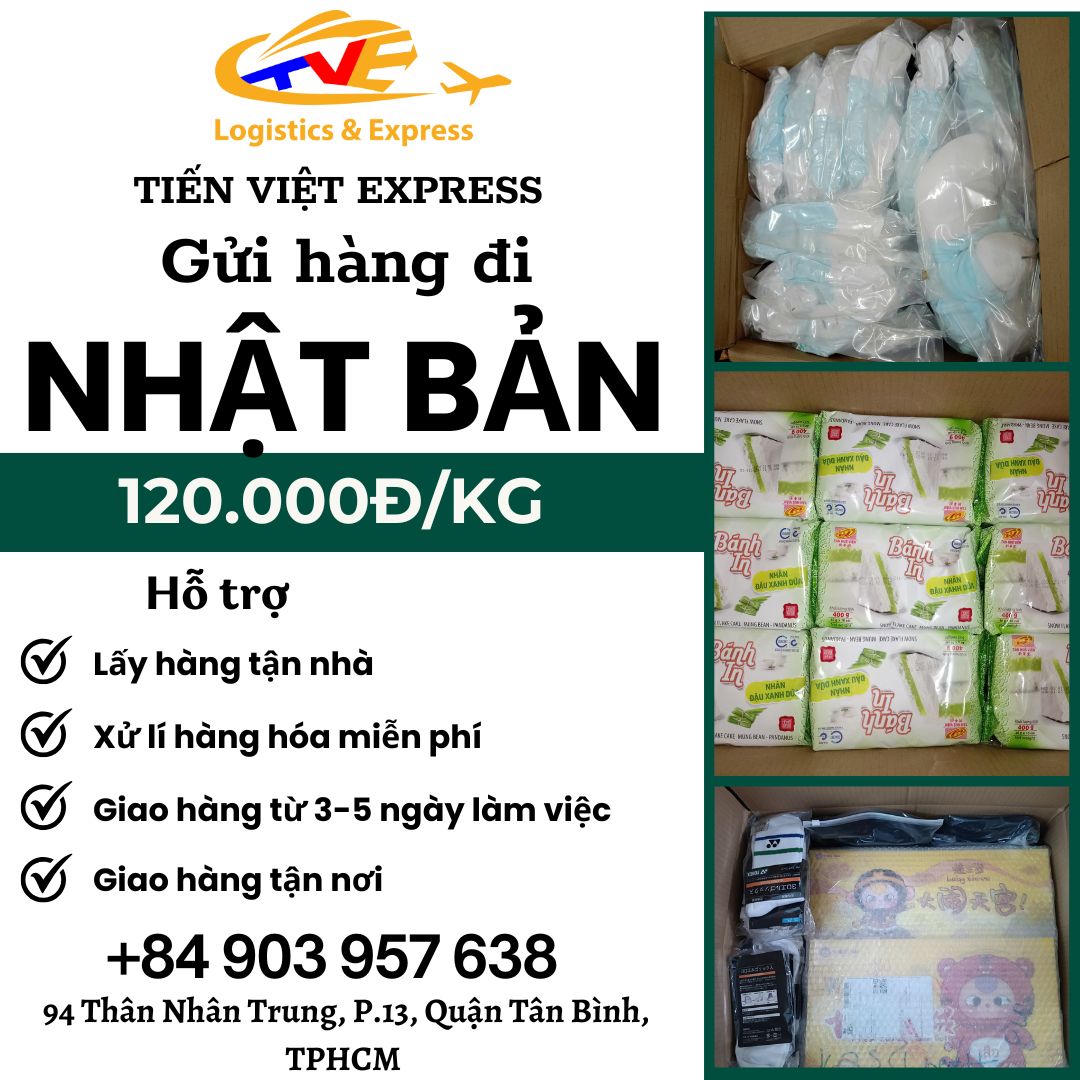 Gửi hàng đi Nhật Bản - Tiến Việt Express